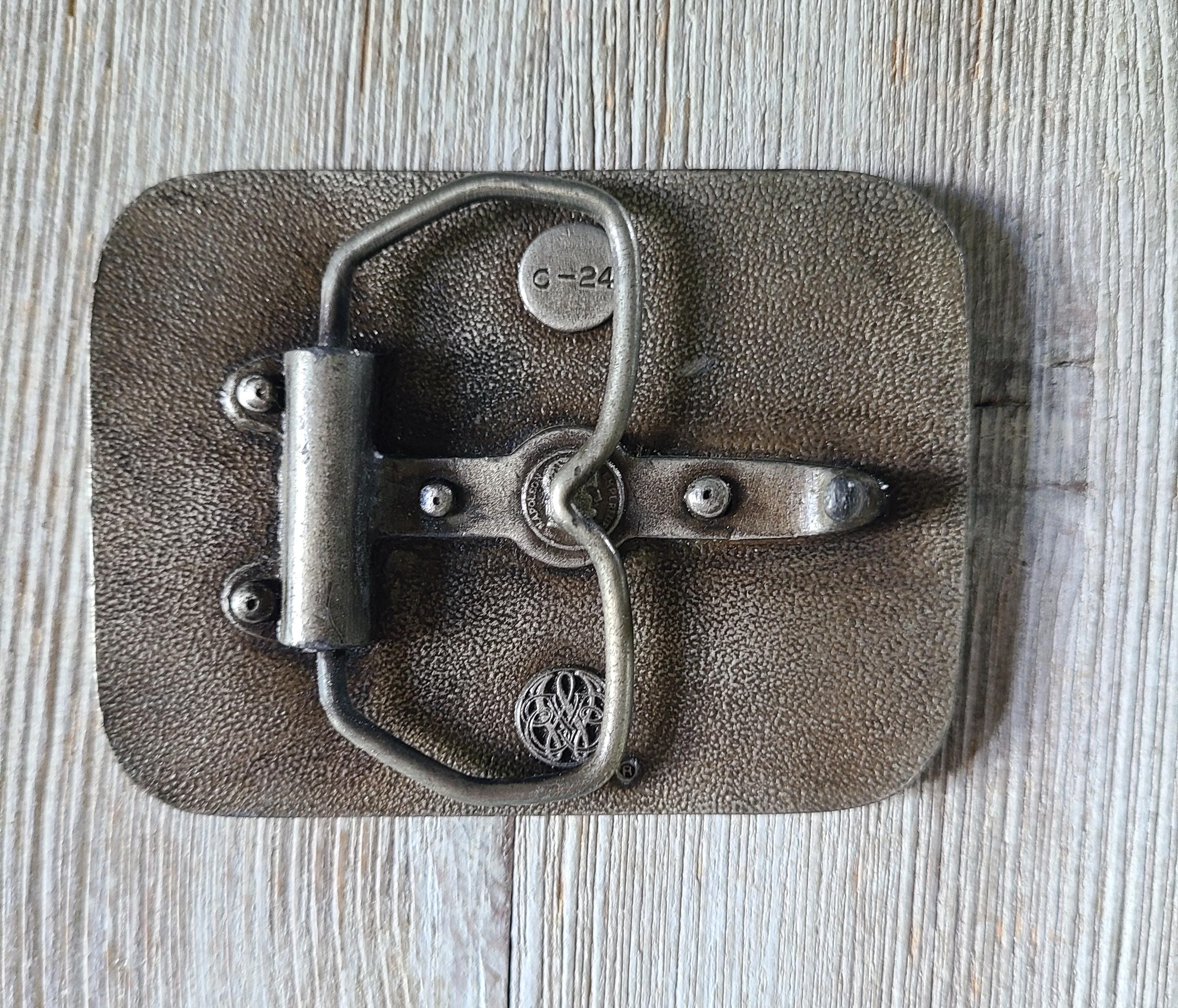 Vintage Bicentennial Belt Buckle 1970s Spirit of America Brass