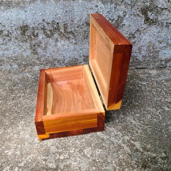 Vintage Wood Trinket Box 1960's Wood Box Souvenir… - image 3