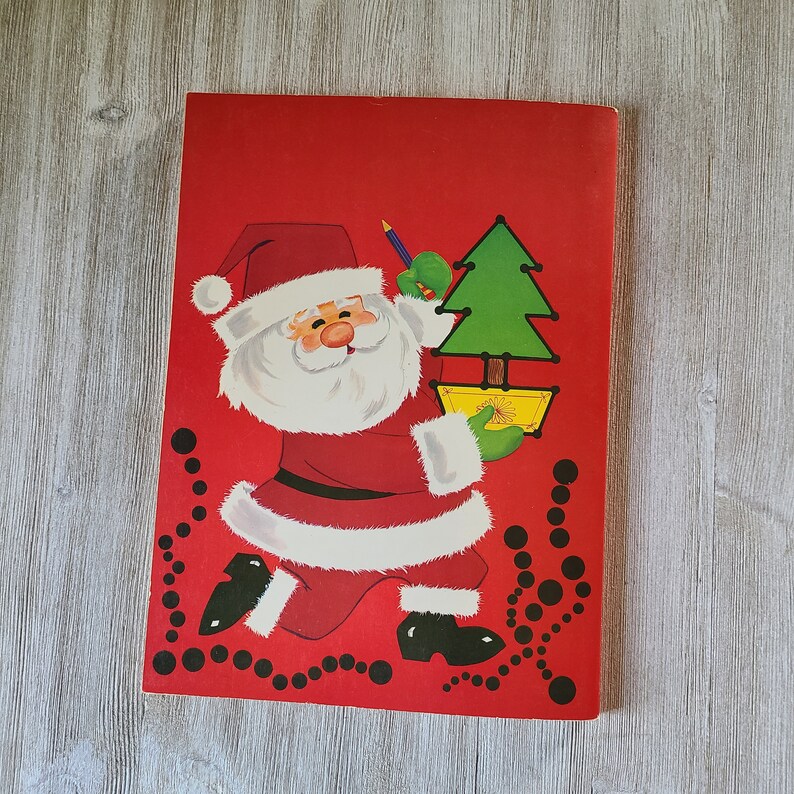 1970 s Santa s Dot to dot Coloring Book Vintage Etsy 1970 s santa s dot to dot coloring book vintage etsy