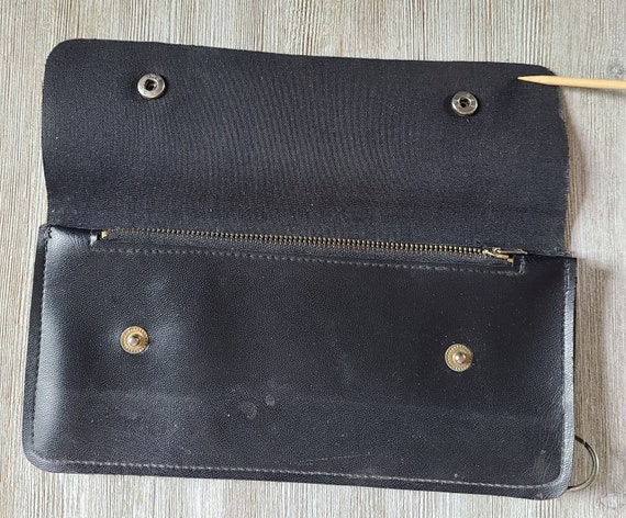 Vintage Chain Wallet 80s Vinyl Chain Wallet 90s Vinyl Chain