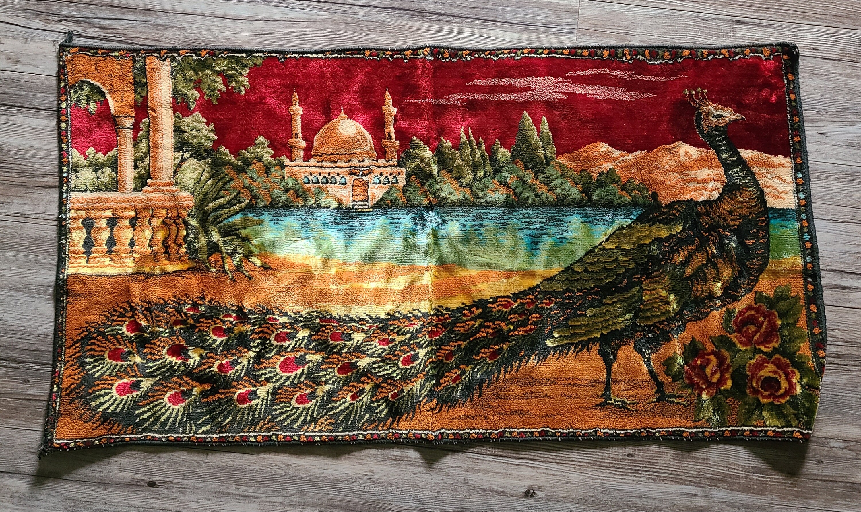 Peacock wall tapestry sale