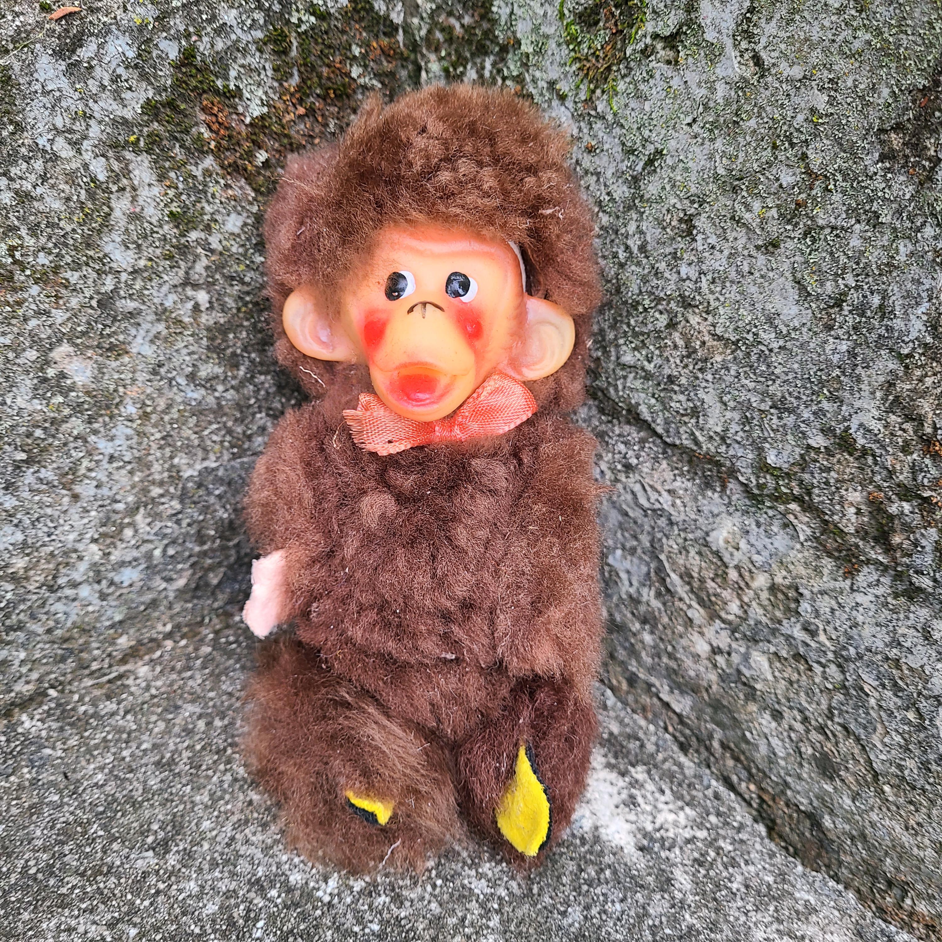 Vintage Monkey Toy 1950s Monkey Carnival Toy Plush Monkey With