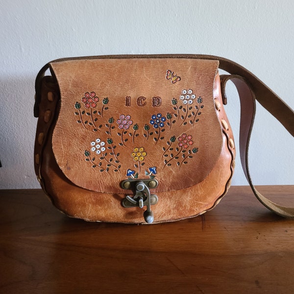 Vintage Tooled Purse Etsy