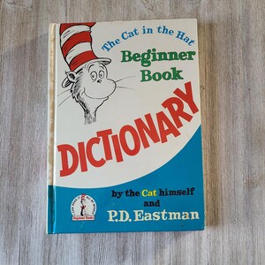 Vintage the Cat in the Hat Dictionary 1960s Dr Seuss Dictionary A