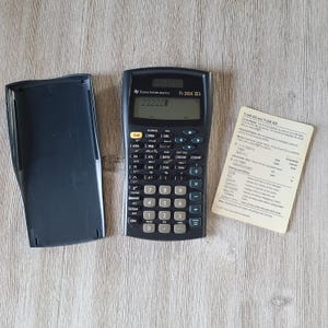 Vintage Texas Instruments TI-30X IIS Calculator 1999 Solar Texas Instruments Calculator With Cover 90s Office Gadgets 90s School Gadgets