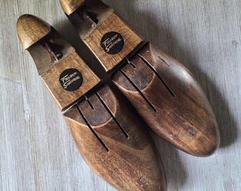 Vintage Wooden Shoe Trees French Shriner Wooden Shoe Forms 1960's French Shriner Shoe Forms Collectible Shoe Trees