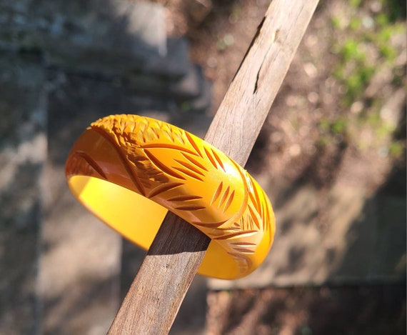 Vintage Bakelite Bracelet 1940's Tested Bakelite … - image 8