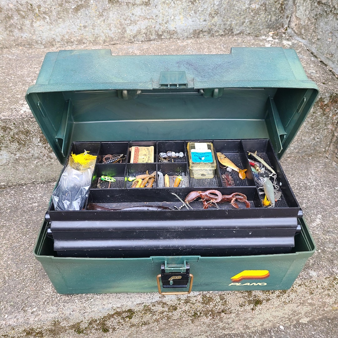 Vintage Plano Tackle Box 1970s Tackle Box Brown Tackle Box Vintage