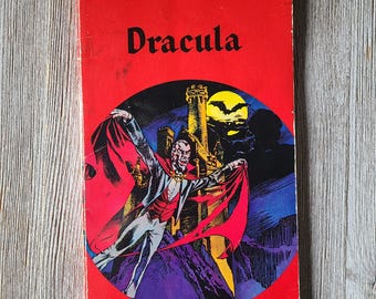 Novela gráfica clásica de Drácula de 1984, Pocket Classics, novela gráfica de Bram Stoker, Drácula de los 80, novelas de cómics para jóvenes adultos, Academic Industries