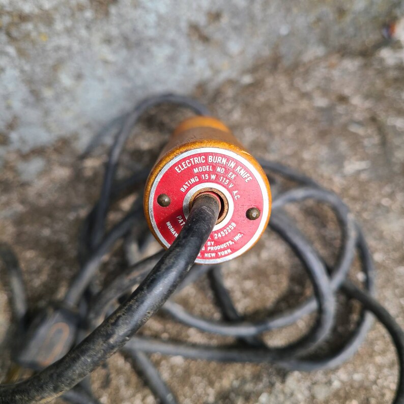 Vintage Electric Burnin Knife 1950's Woodworking Tools Mohawk