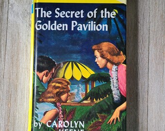 Vintage Nancy Drew Book 36 The Secret of the Golden Pavilion by Carolyn Keene 1980's Nancy Drew Detective Mystery Book Young Adult Mystery