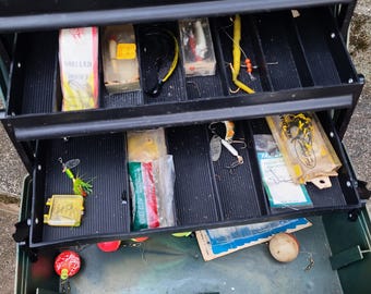 Vintage Plano Tackle Box 1970s Tackle Box Brown Tackle Box Vintage Storage  Box 70s Craft Storage Box Fishing Tackle Box 70s Fishing Gear