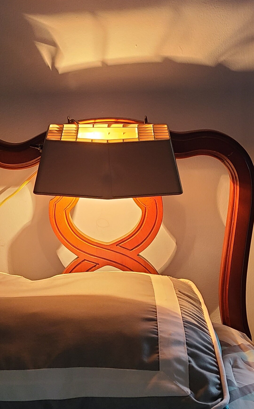 Vintage Reading Light 60s Headboard Reading Lamp Beige Reading Etsy