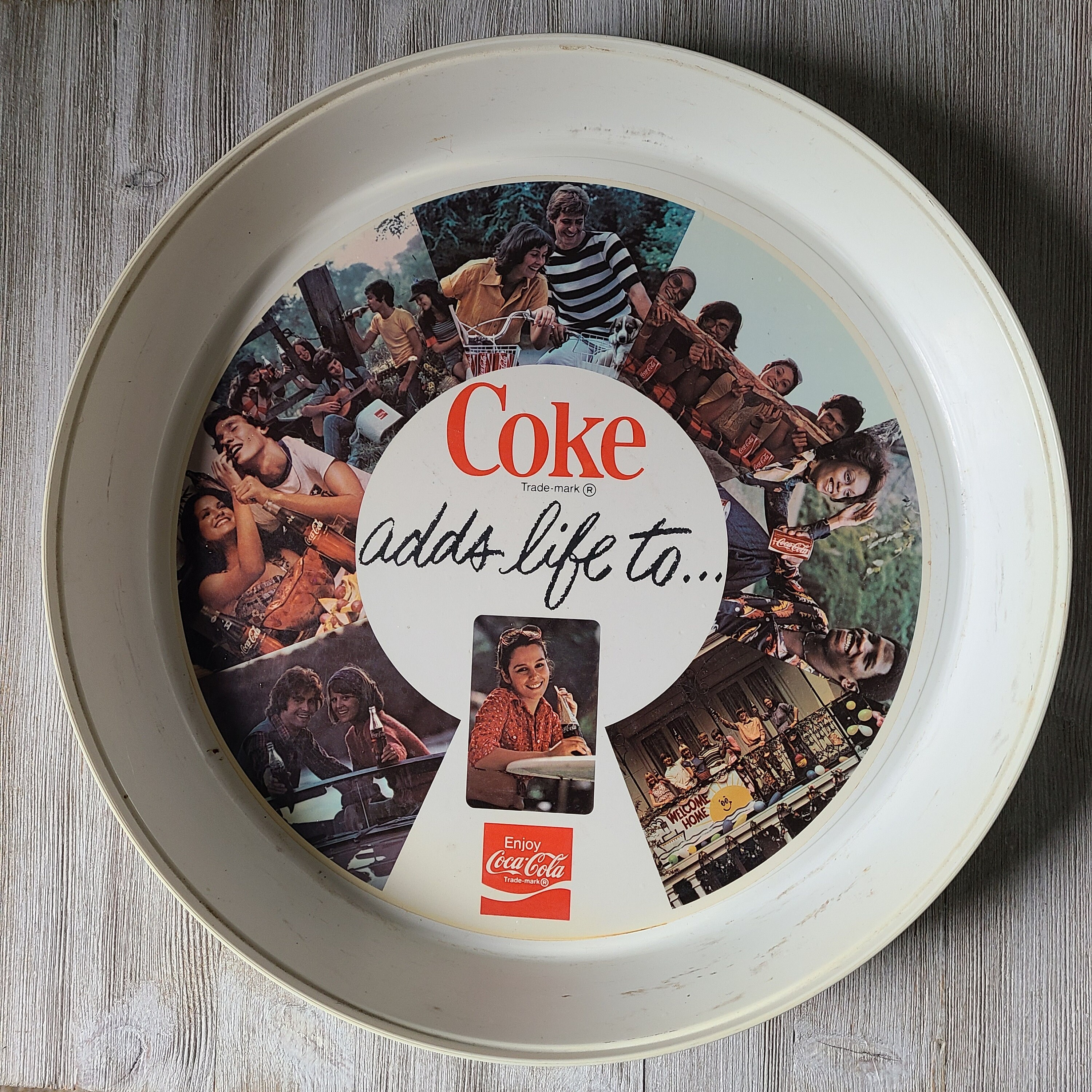 Vintage Coca-cola Tray 1970's Thermo-serv Coca-cola Serving Tray
