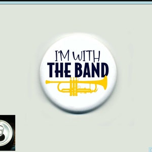  New 12 Marching Band Pins Trade Badges 1 1/4 PINBACK Party  Favor USA Made Music Good for Home Office Decor #DEc-0896 : Home & Kitchen