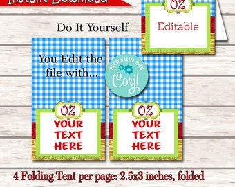 Dorothy Wizard of Oz Inspired Food Tent Printable Buffet Cards Set of 40 Food Cards DIY
