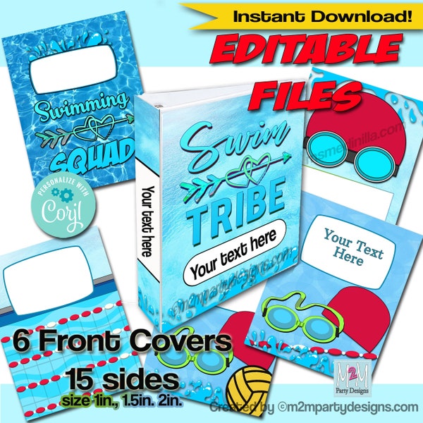Swim Binder Etsy
