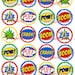 Printable Super Hero Comic Book Photo Booth Props Instant Download ...
