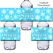 Melted Snow Water Bottle Labels Printable Instant Download Winter Party Christmas - Etsy