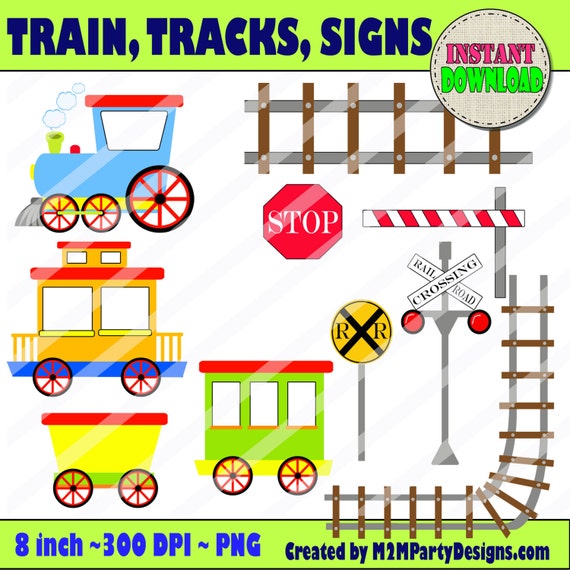 Zuge Und Zeichen Clipart Choo Choo Clipart Zuge Kinder Etsy