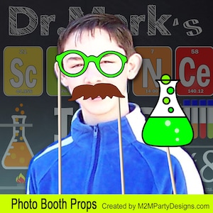 Printable SCIENCE Photo Booth Props Instant Download SET of 23 Props Science Props