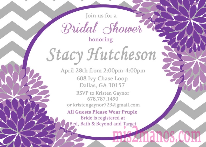 Butterfly Kisses and Baby Wishes Invitation for Baby Shower Purple Teal image 5