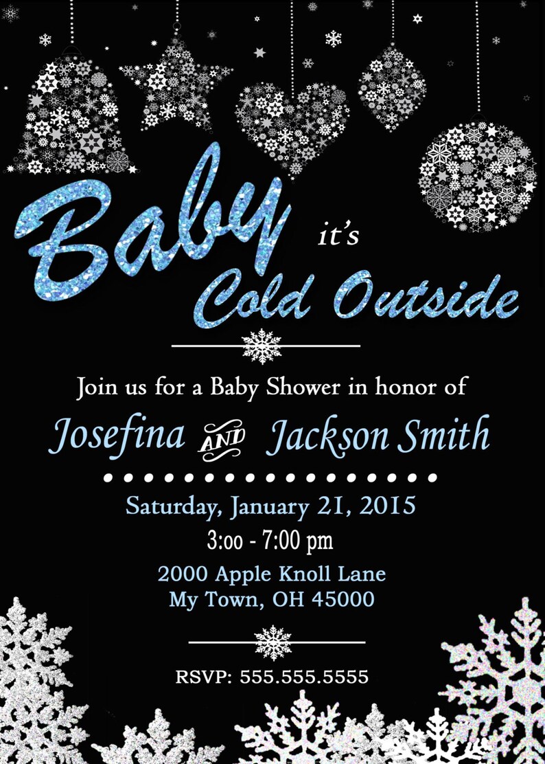 Baby Its Cold Outside Couples Baby Shower Invitation. Etsy