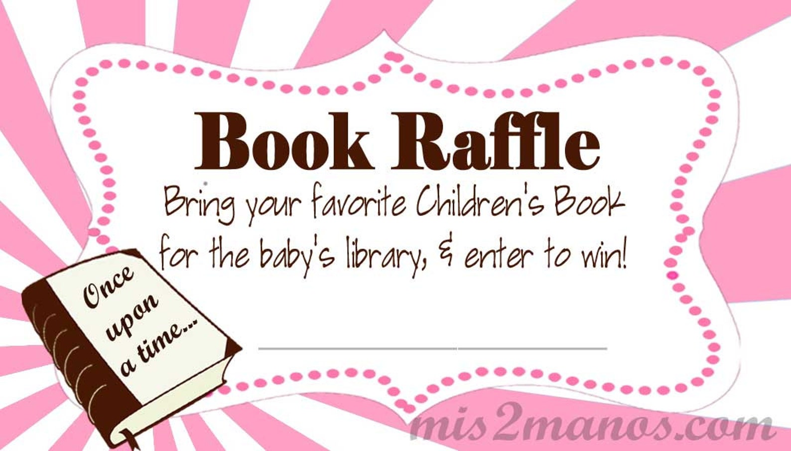 Book Raffle Tickets Baby Shower Set of 10 | Etsy