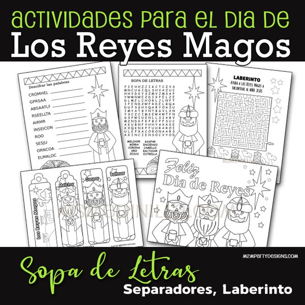 Los Tres Reyes Magos Actividades Para Ninos, Celebrar, Colorear, Marcadores, Spanish Activities The Kings Day