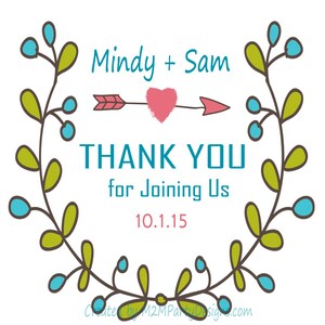Personalised labels for favours