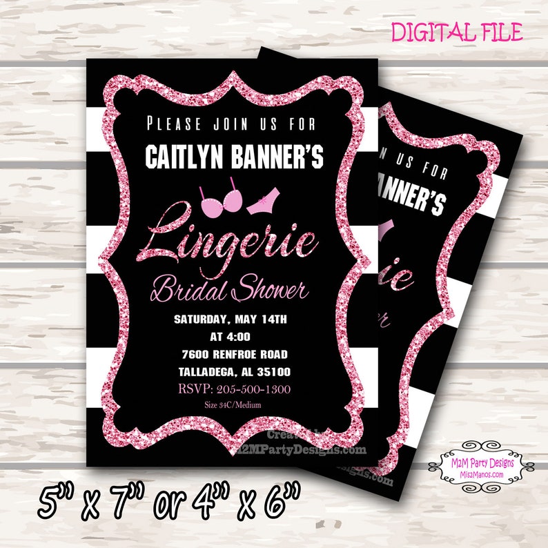 Naughty but Nice Bridal Shower Invitations. Something Sexy Etsy