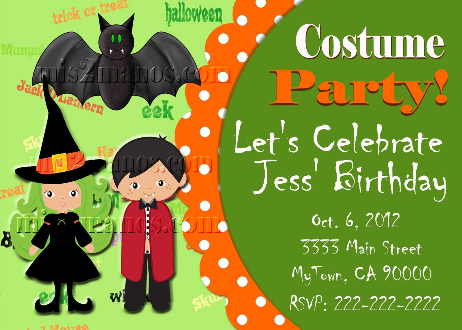 Halloween Invitation diy Printable Party Invites Personalized Etsy