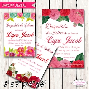 Despedida de Soltera Invitaciones para fiesta de Soltera Imprima en casa