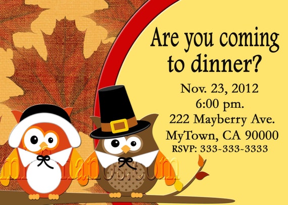 Thanksgiving Party Invitations Handmade At Pinterest 10