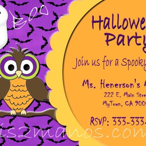 Halloween Birthday Invitation Personalized Printable Party Invites ...