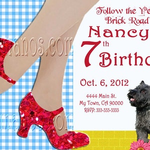 Dorothy Invitations Personalized Wizard of Oz Inspired Party Custom Made and  Print at Home Printables