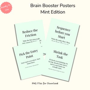 Piccoli stimolatori cerebrali - Set di 4 esercizi stampabili sulle funzioni esecutive (download digitale)