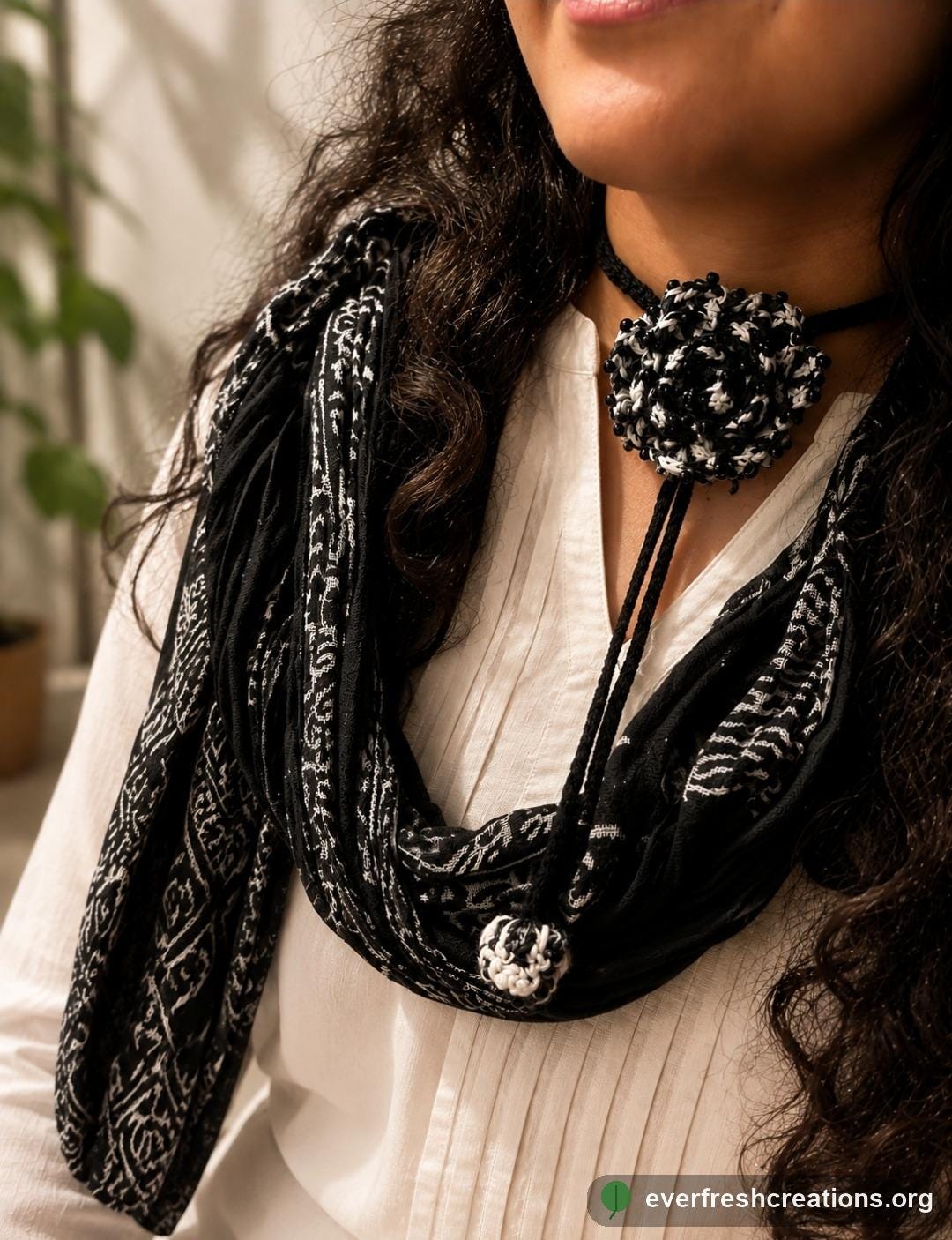 Elegant Rose Necklace 3 Ways | Choker Ring Headband | Handmade Flower Choker | Custom Colour Gift