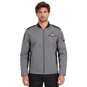 Starship Troopers Mobile Infantry Gray Cotton Jacket, Sci-Fi Cosplay Uniform
