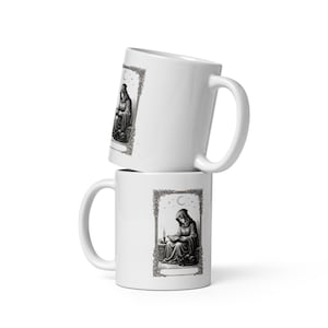 Tarot Card Mug, The Reader Tarot Coffee Mug, Bookish Tarot Cup, Witchy Tarot Card Mug, Dark Academia Tarot Mug Gift image 1