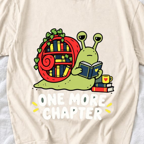 Snail Reading Shirt, One More Chapter by AeroBeloved
