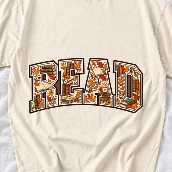 Fall Reading Varsity Shirt by AeroBeloved