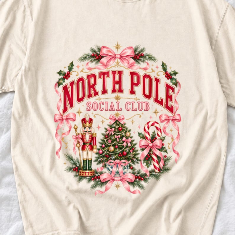 «North Pole Social Club» — whimsical preppy с бантами