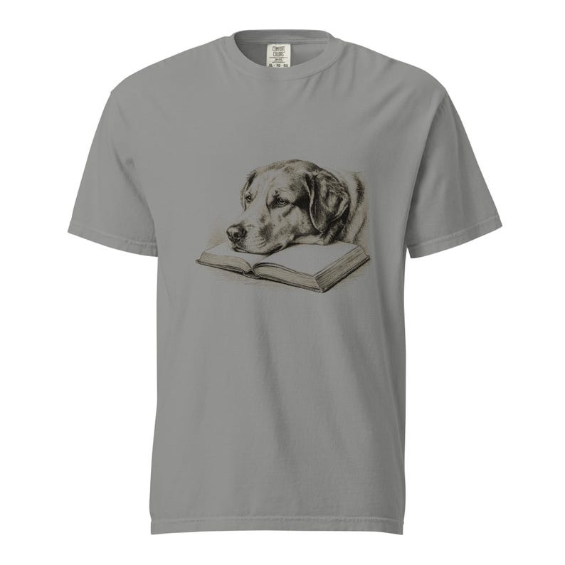 Dog Reading Book Shirt by AeroBeloved