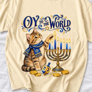 Кот и менора «Oy to the World»