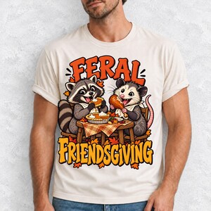 «Feral Friendsgiving» — енот и опоссум за столом