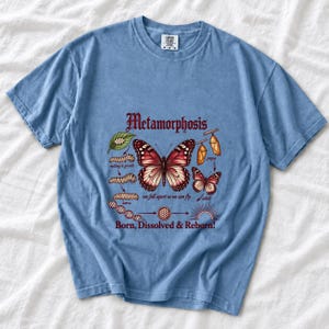 Gothic Metamorphosis Butterfly Comfort Colors Shirt product mockup, image 6