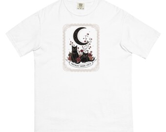 Black Cat Bachelorette Shirt, Gothic Cat Bride Tee, Bride Crew Cat T-shirt, Witchy Cat Bridal Tee, Moon Cat Shirt