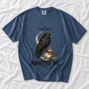Ворона-гравюра «Early Bird? Absolutely Not.»