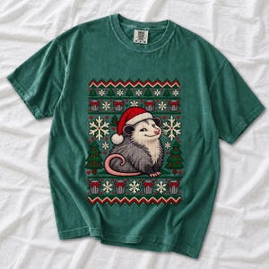 «Уродливый свитер» с опоссумом (faux knit)